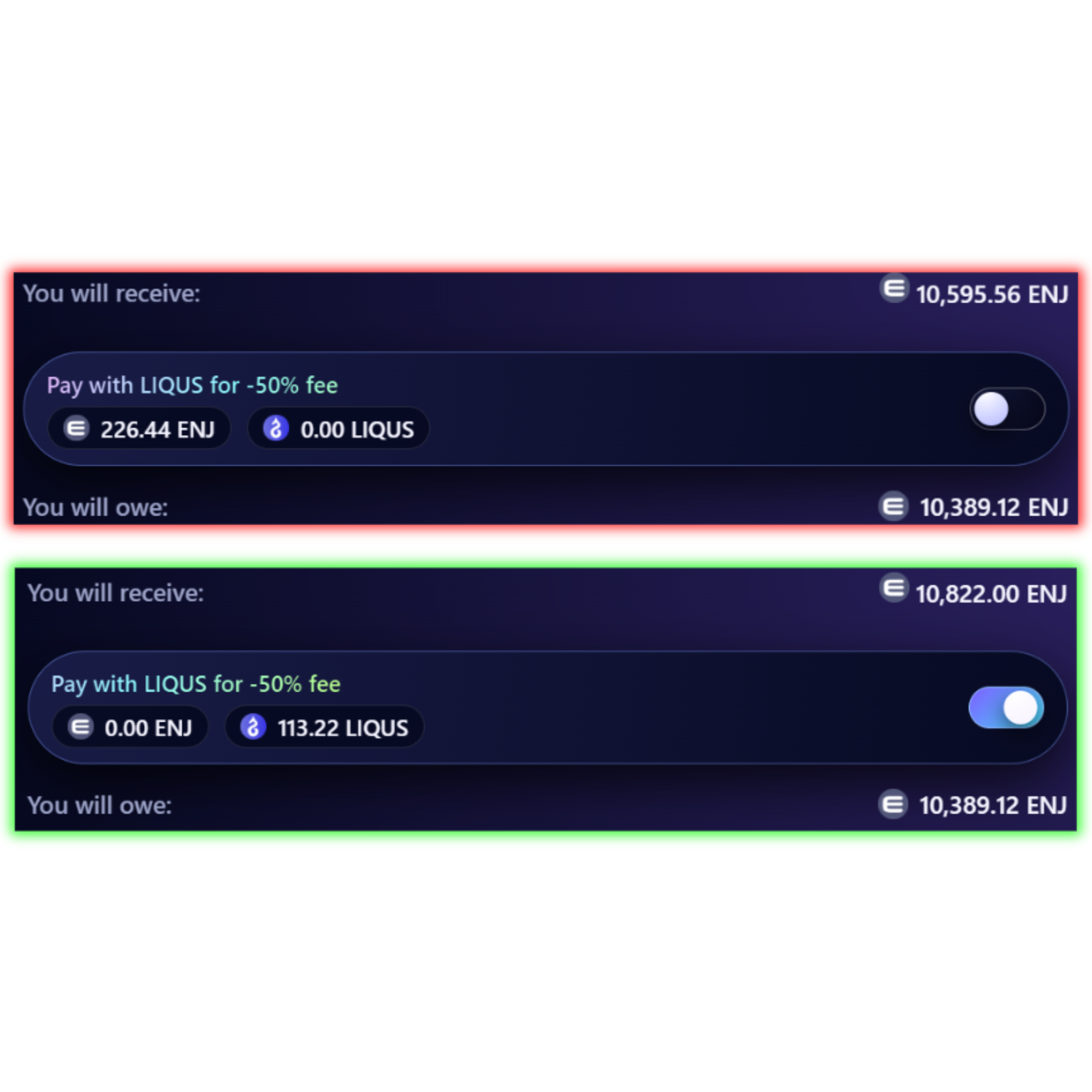Liqusenj.io Pay in LIQUS preview